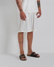 Bermuda jogger in lino