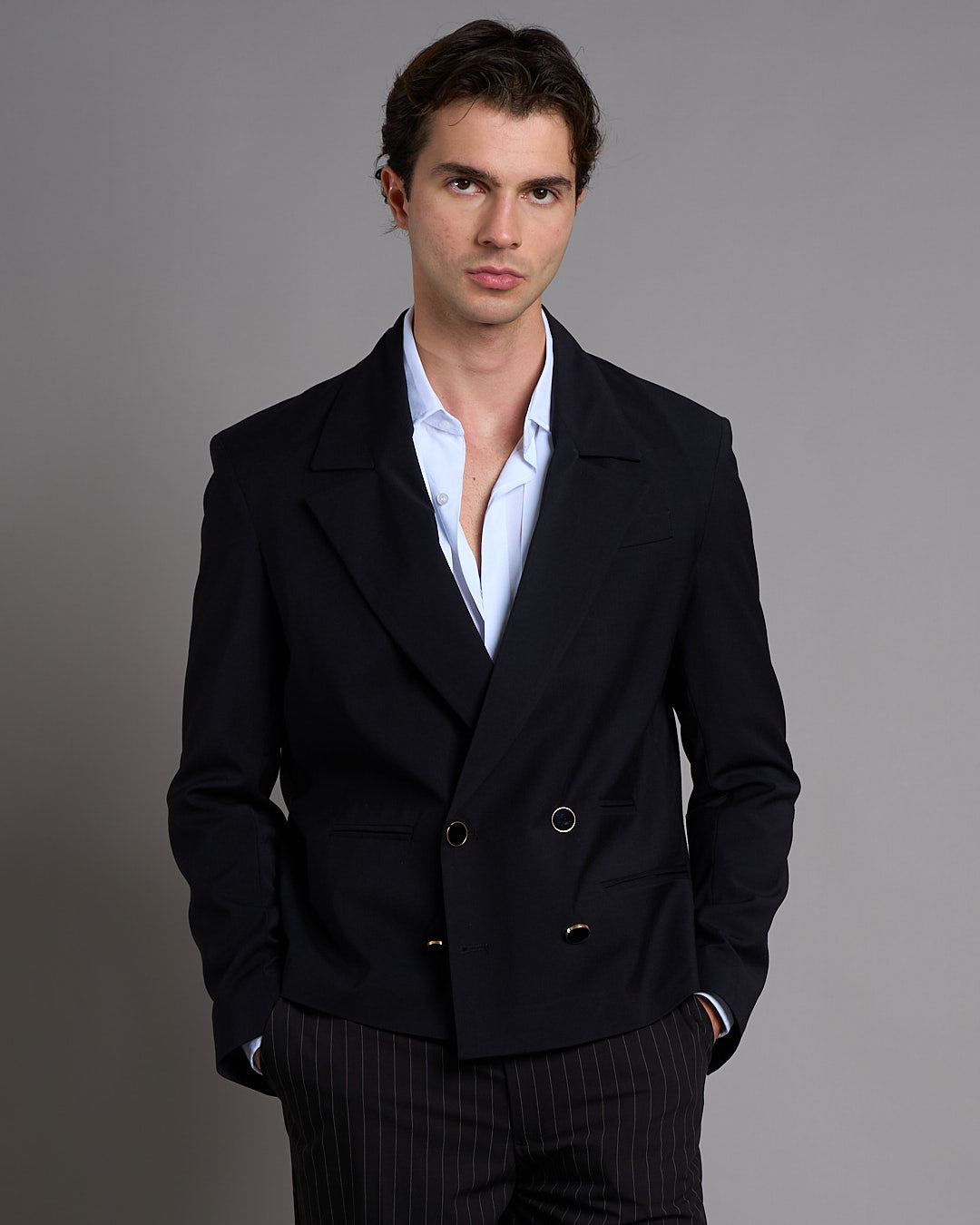 Giacca Cropped Bottone Gioiello Limited Edition