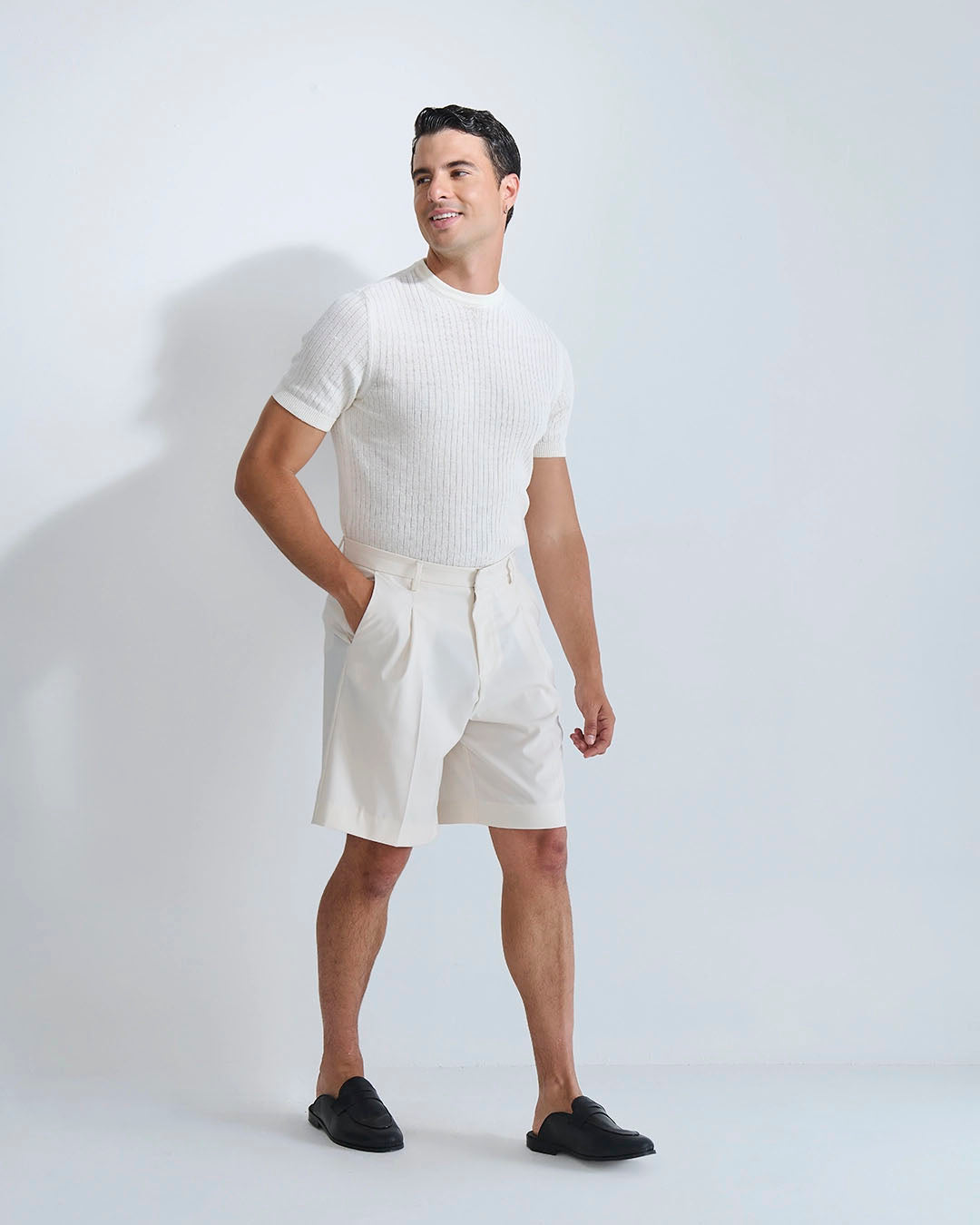 T-shirt a coste in filo
