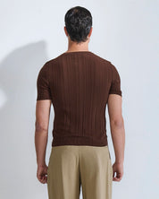 T-Shirt Serafino in filo fluttuante Limited Edition
