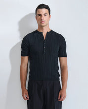 T-Shirt Serafino in filo fluttuante Limited Edition