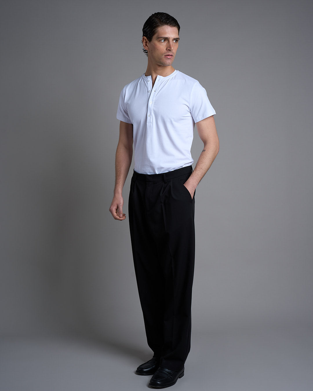 T-shirt Serafino Slim Fit