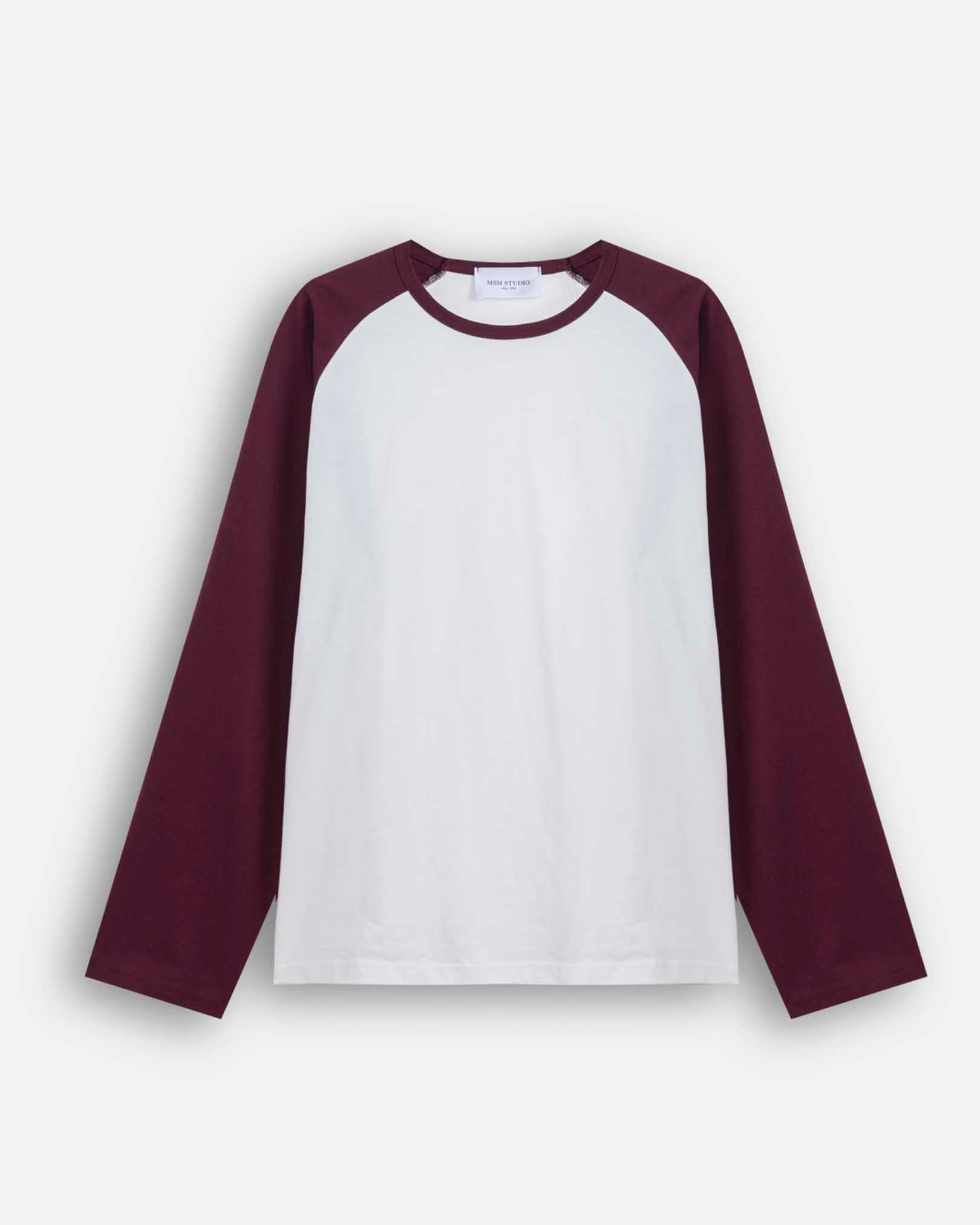 T-shirt longsleeve bicolor in cotone 210 gr