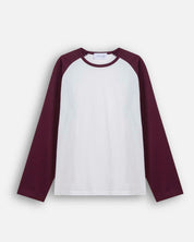 T-shirt longsleeve bicolor in cotone 210 gr