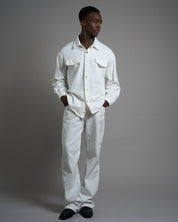 Camicia Giacca Con Rotture Oversize