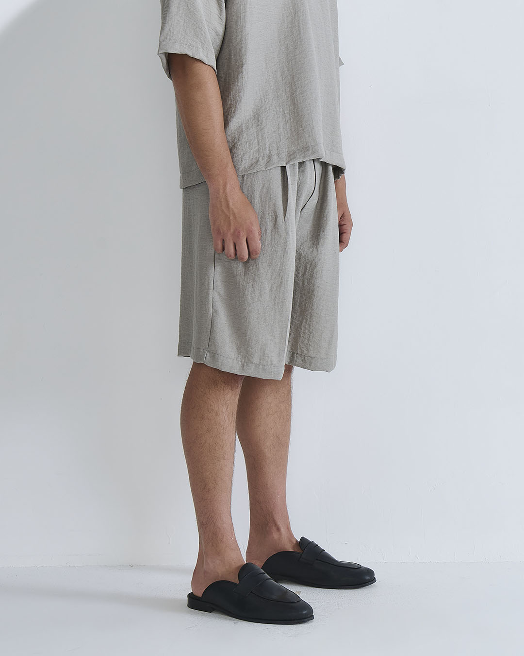Bermuda Jogger misto lino da coordinato