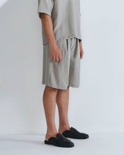 Bermuda Jogger misto lino da coordinato