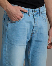 Jeans straight fit chiaro