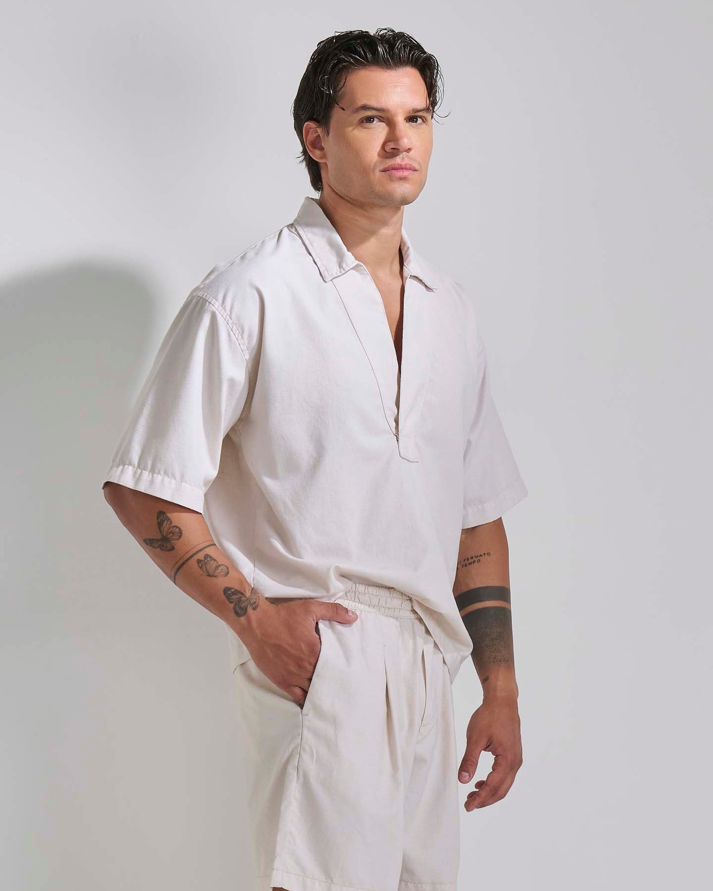 Camicia colletto a rever