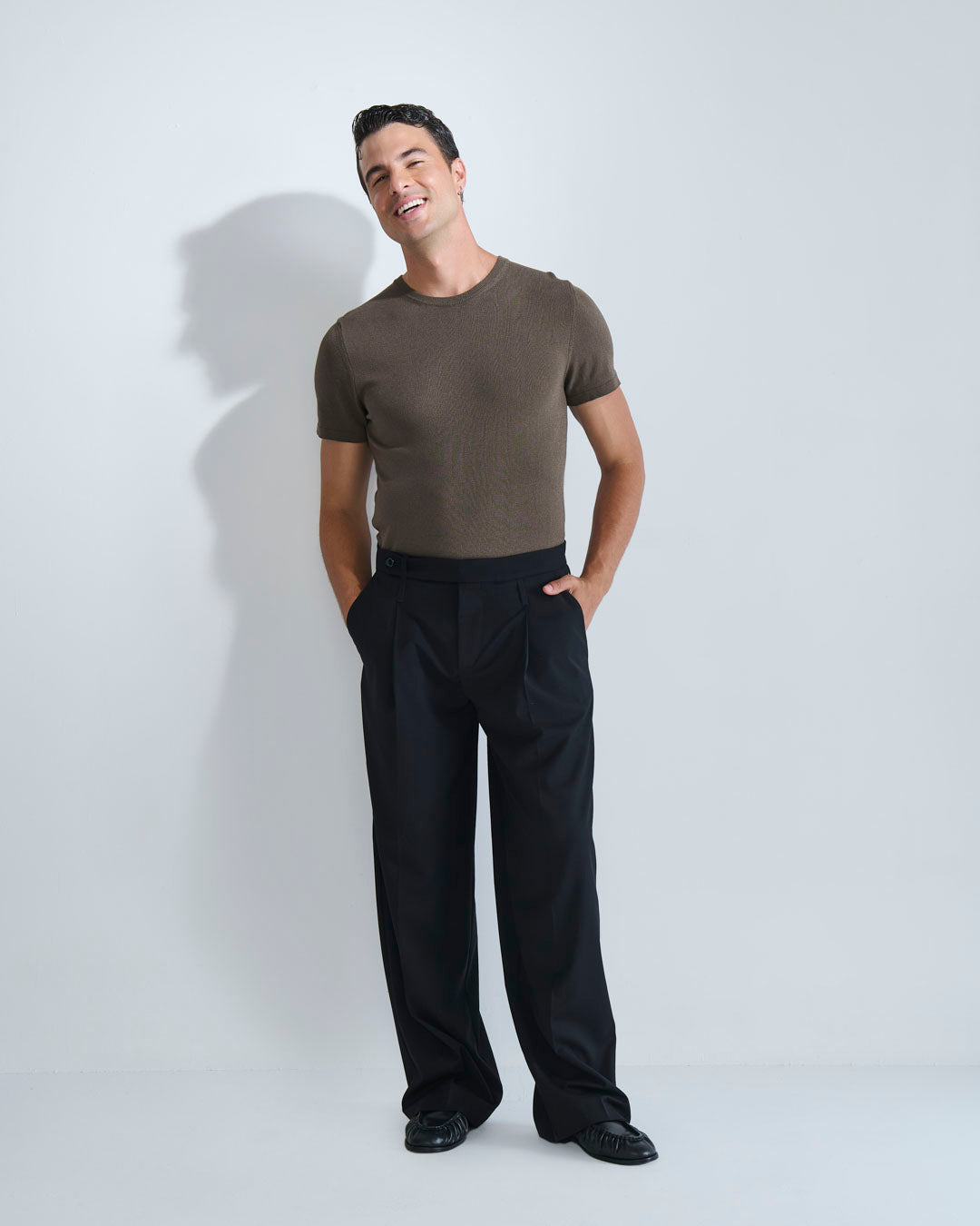 T-shirt girocollo in filo