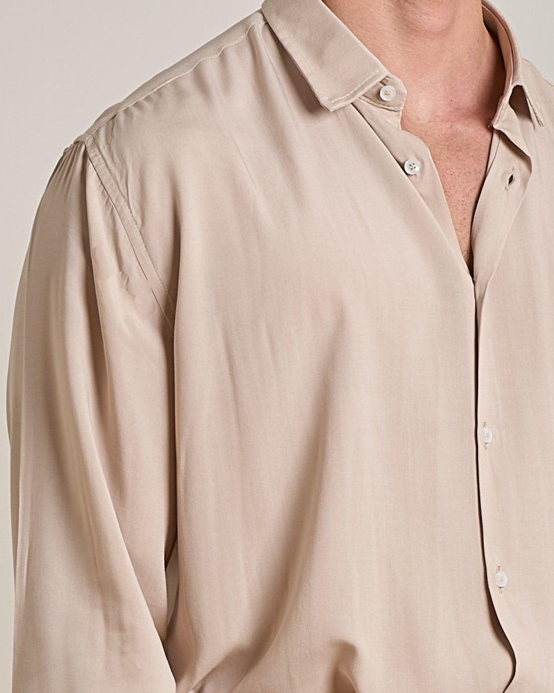 Camicia in Viscosa a tinta unita