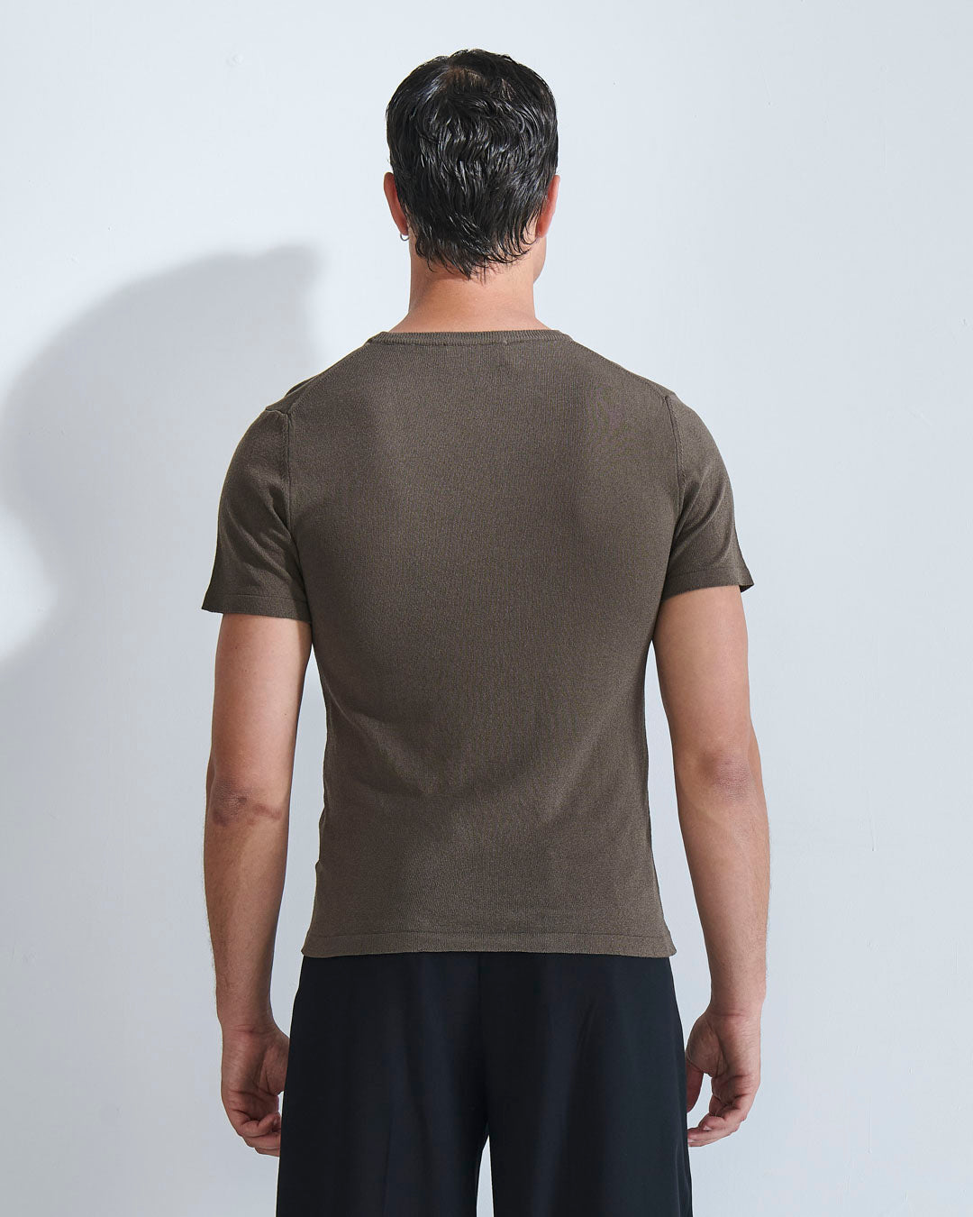 T-shirt girocollo in filo