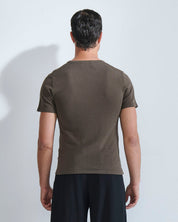 T-shirt girocollo in filo