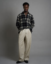 Camicia a quadri in fibra di cotone