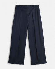 Pantalone wide fit con pieghe