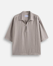 Camicia Polo misto lino