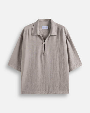Camicia Polo misto lino