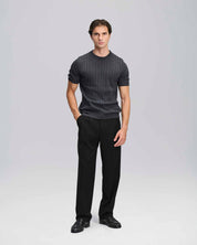 T-Shirt in maglia a coste