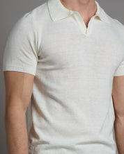 Polo senza bottoni mezza manica