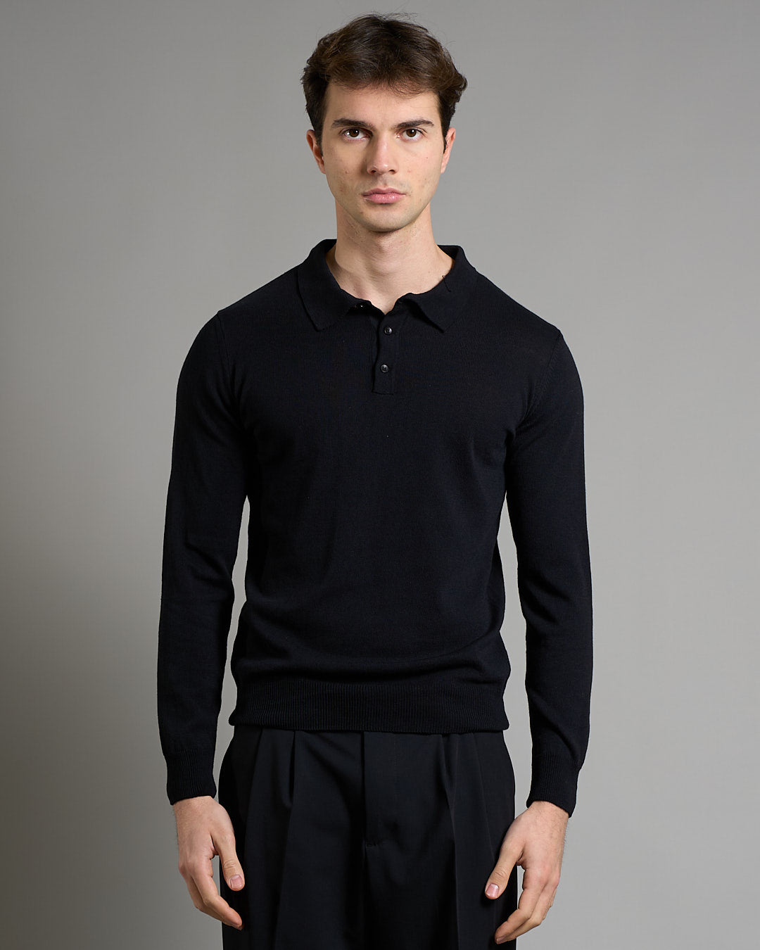 Polo manica lunga in filo