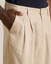 Pantalone Wide Fit In Lino