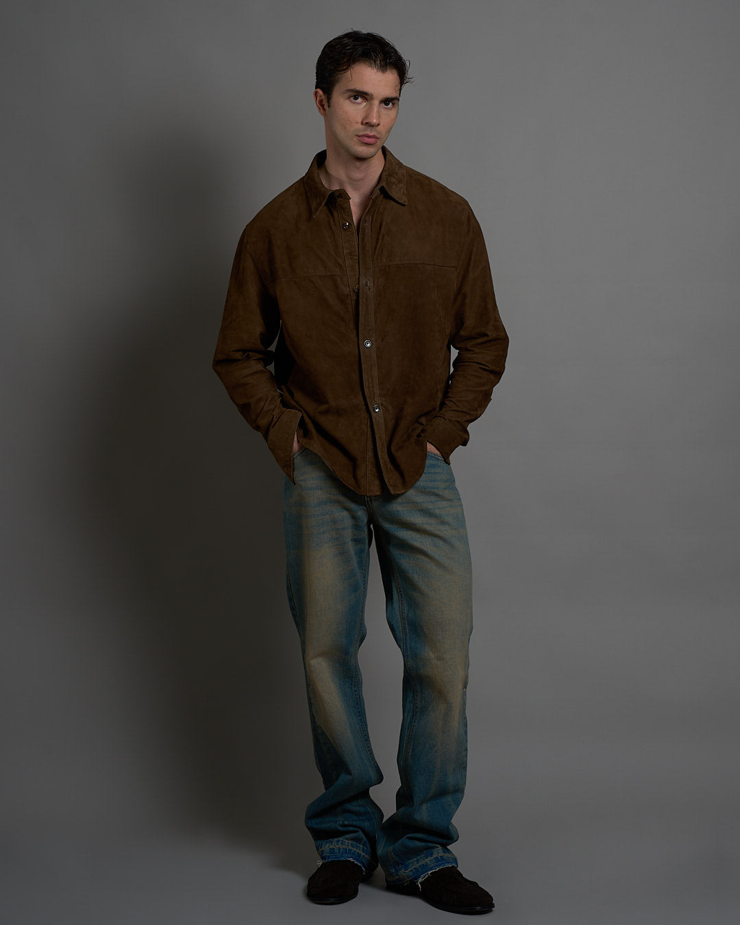 Giacca Camicia in camoscio