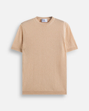 T-shirt a coste in filo
