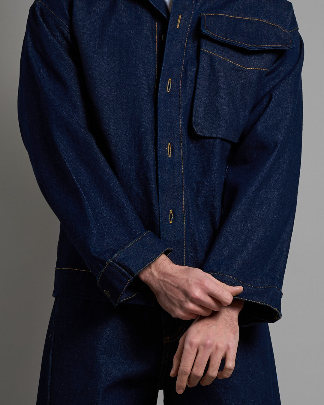 Giacca in denim lavaggio zero