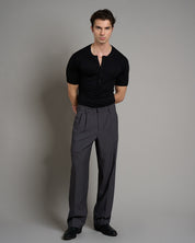 Pantalone Wide Fit Gessato
