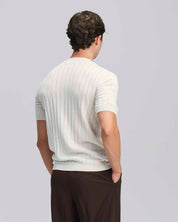 T-Shirt in maglia a coste
