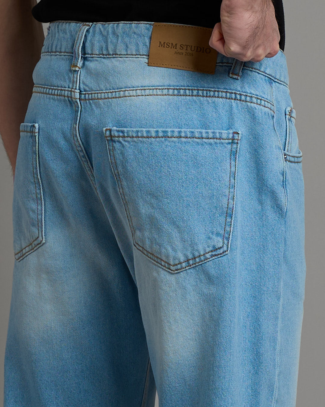 Jeans straight fit chiaro