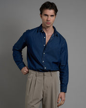 Camicia in cotone Chambray