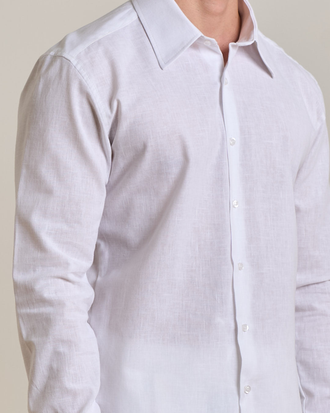 Camicia sartoriale in lino