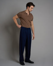 Polo senza bottoni mezza manica