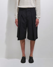 Bermuda con pieghe wide fit