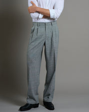 Pantalone Wide fit da completo Principe di Galles