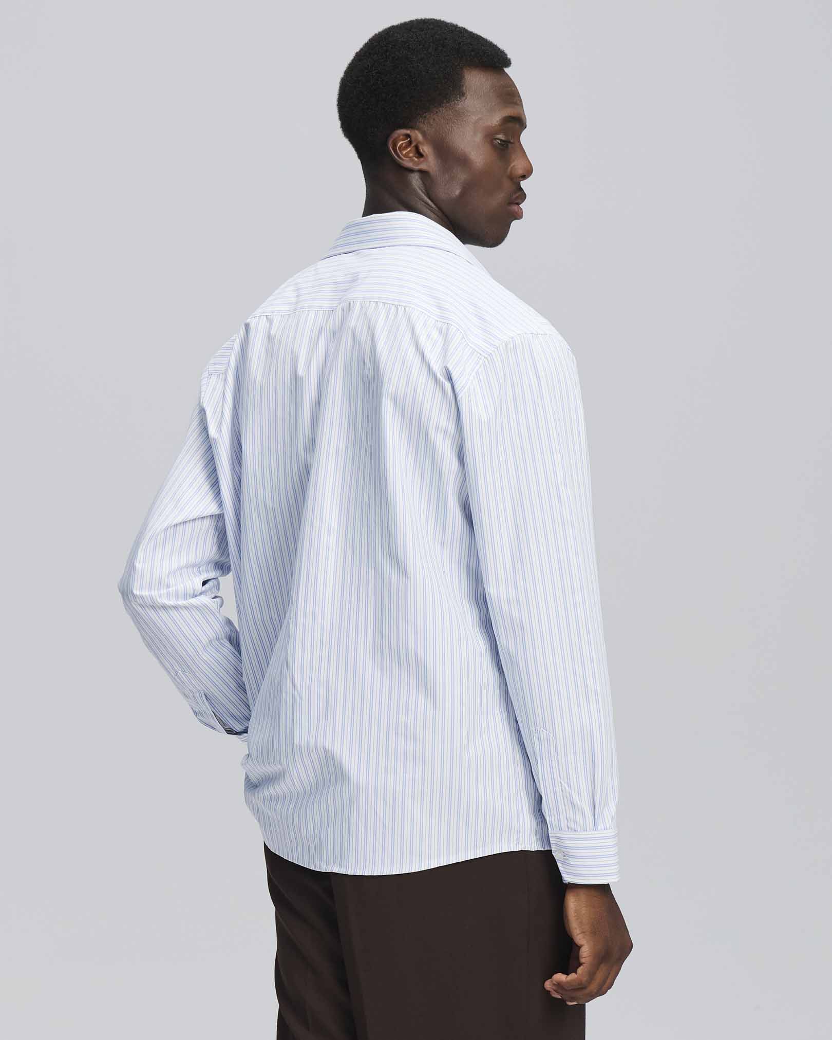Camicia over rigata