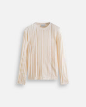 Maglia in cotone in filo fluttuante
