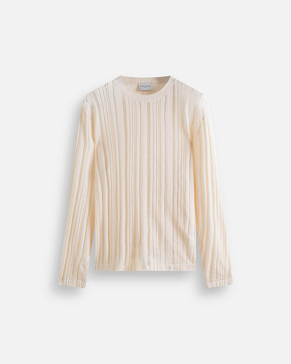 Maglia in cotone in filo fluttuante