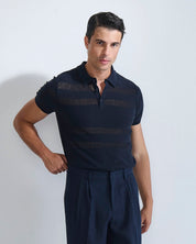 Polo in filo micro traforata