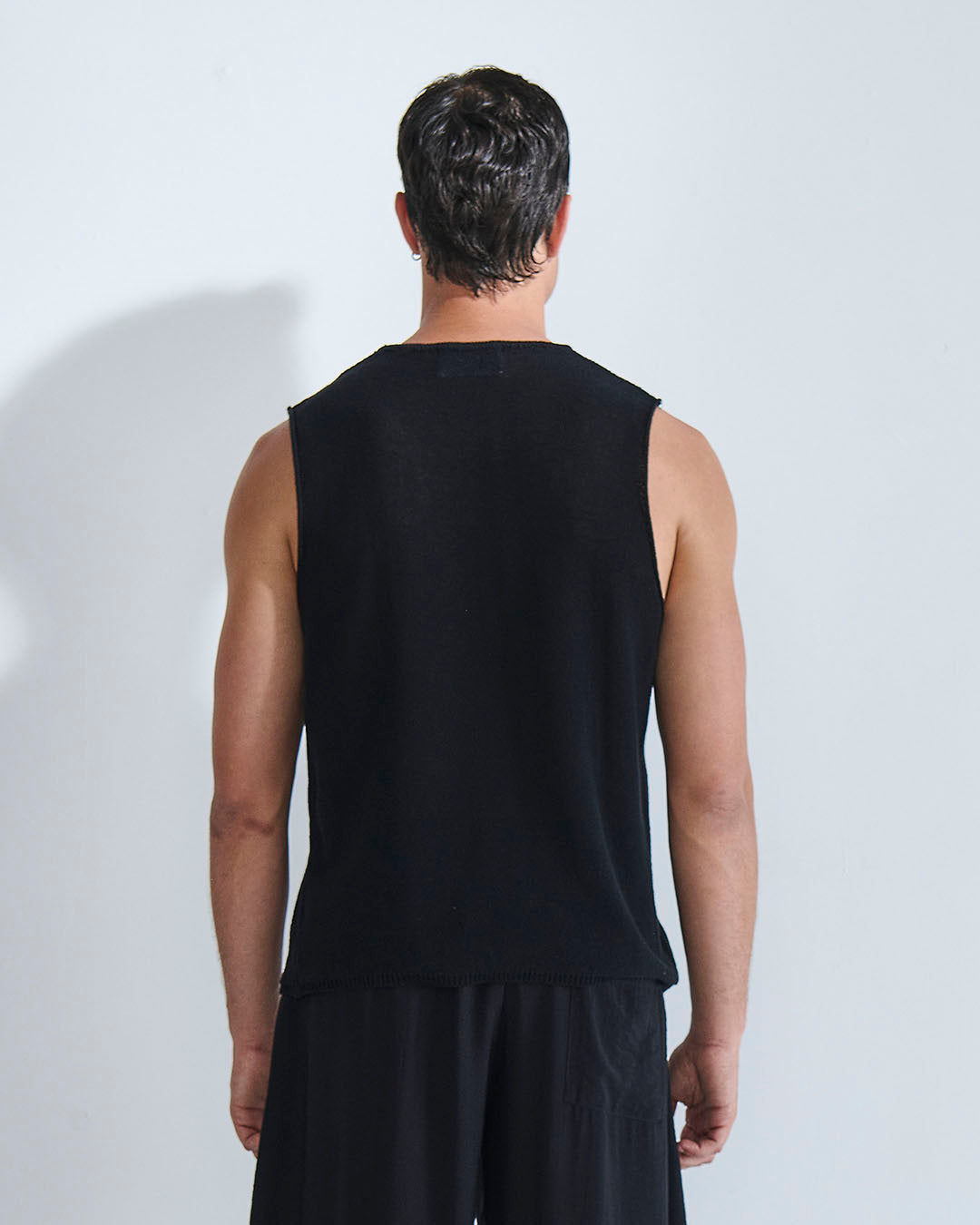 Canotta in maglia in cotone