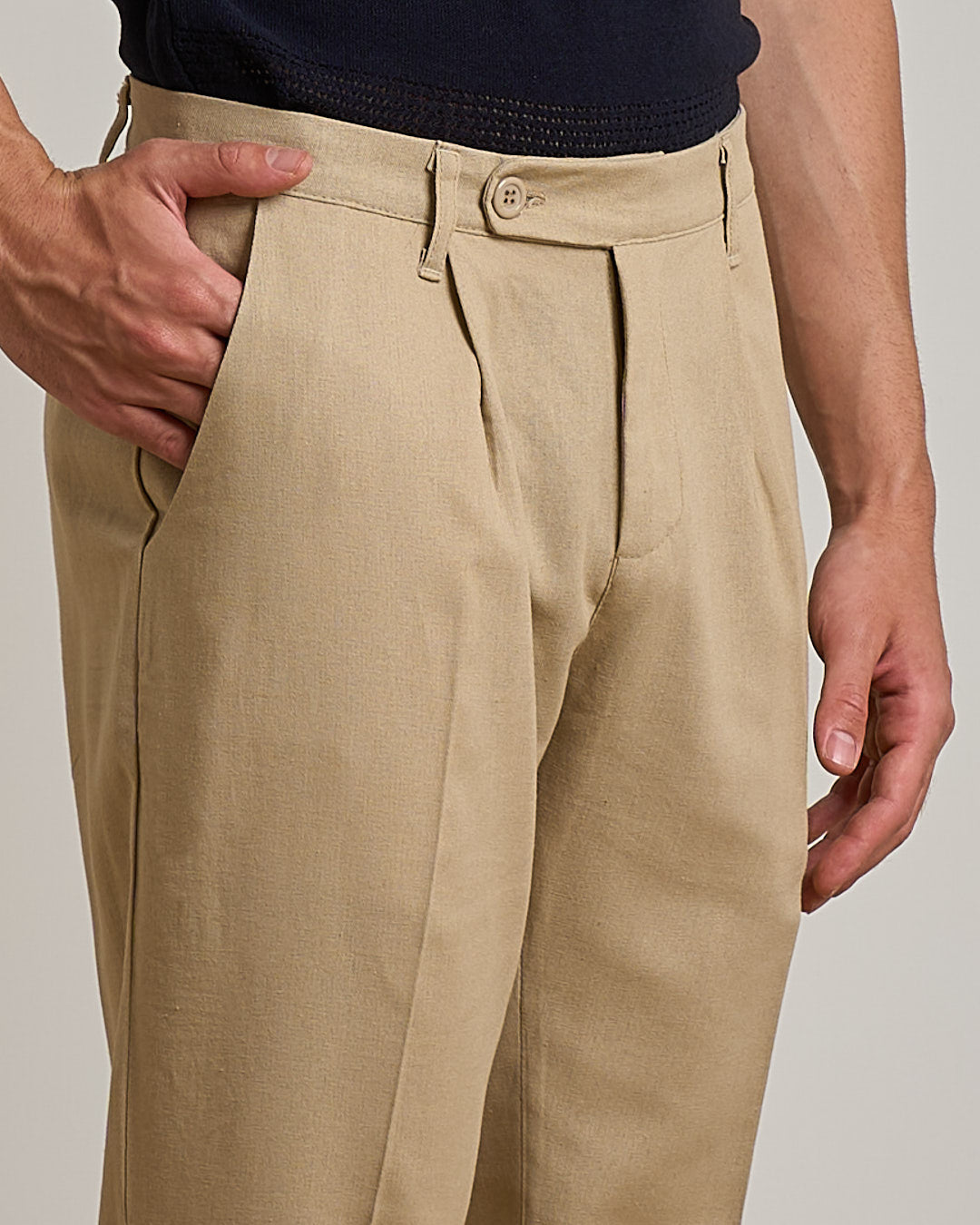 Pantalone Sartoriale In Lino