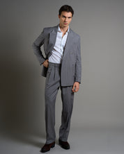 Giacca Relax Fit Gessato