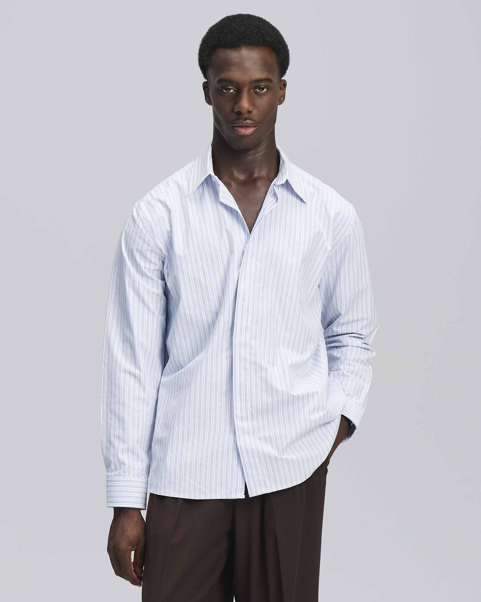 Camicia over rigata