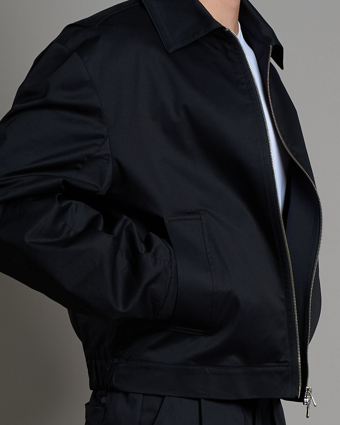 Giacca cropped fit in cotone