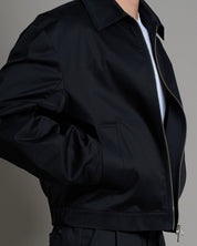 Giacca cropped fit in cotone