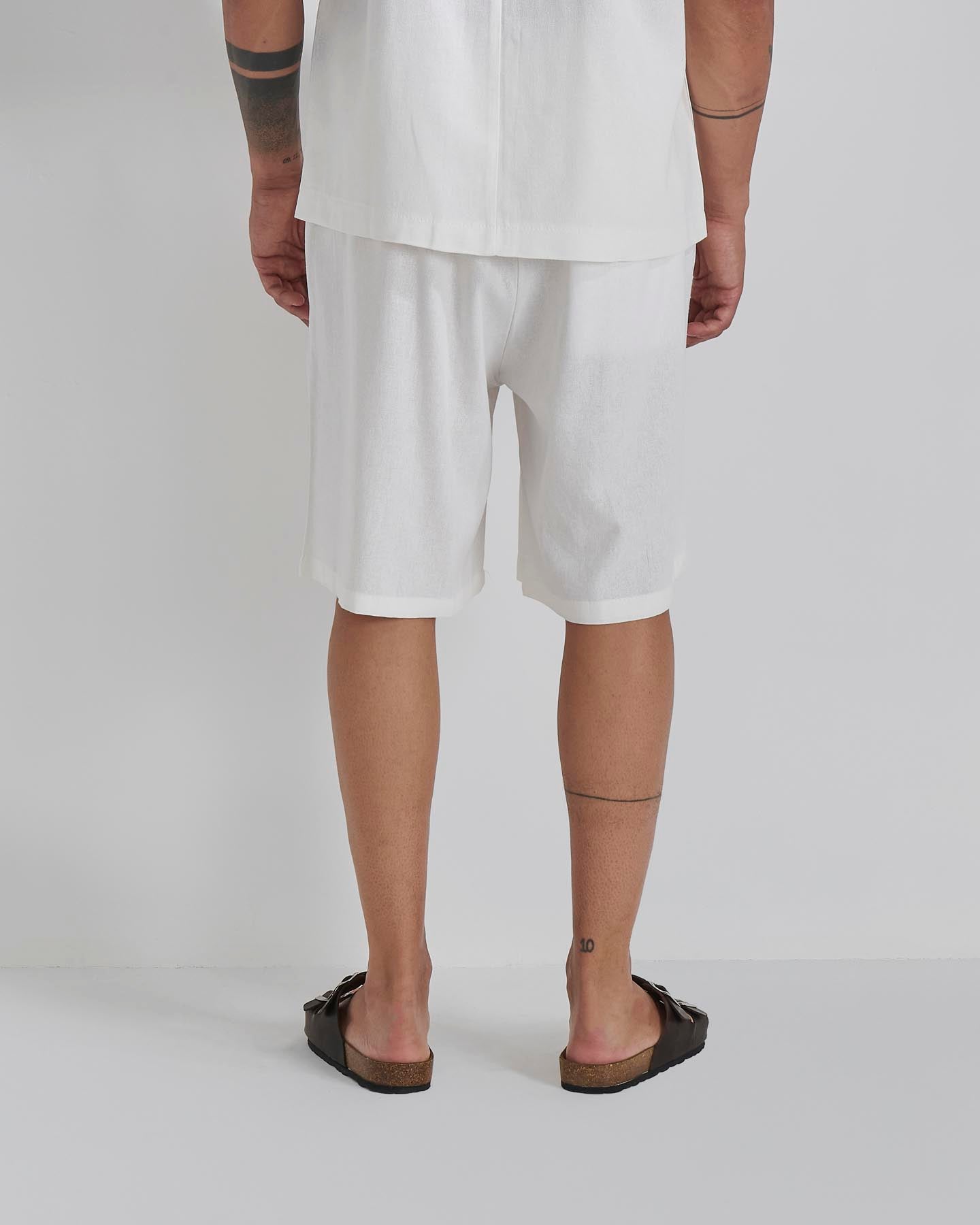 Bermuda jogger in lino