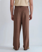 Pantalone wide fit in lino