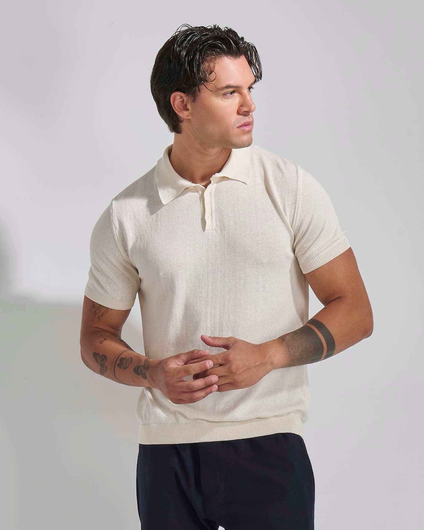 Polo in puro cotone naturale