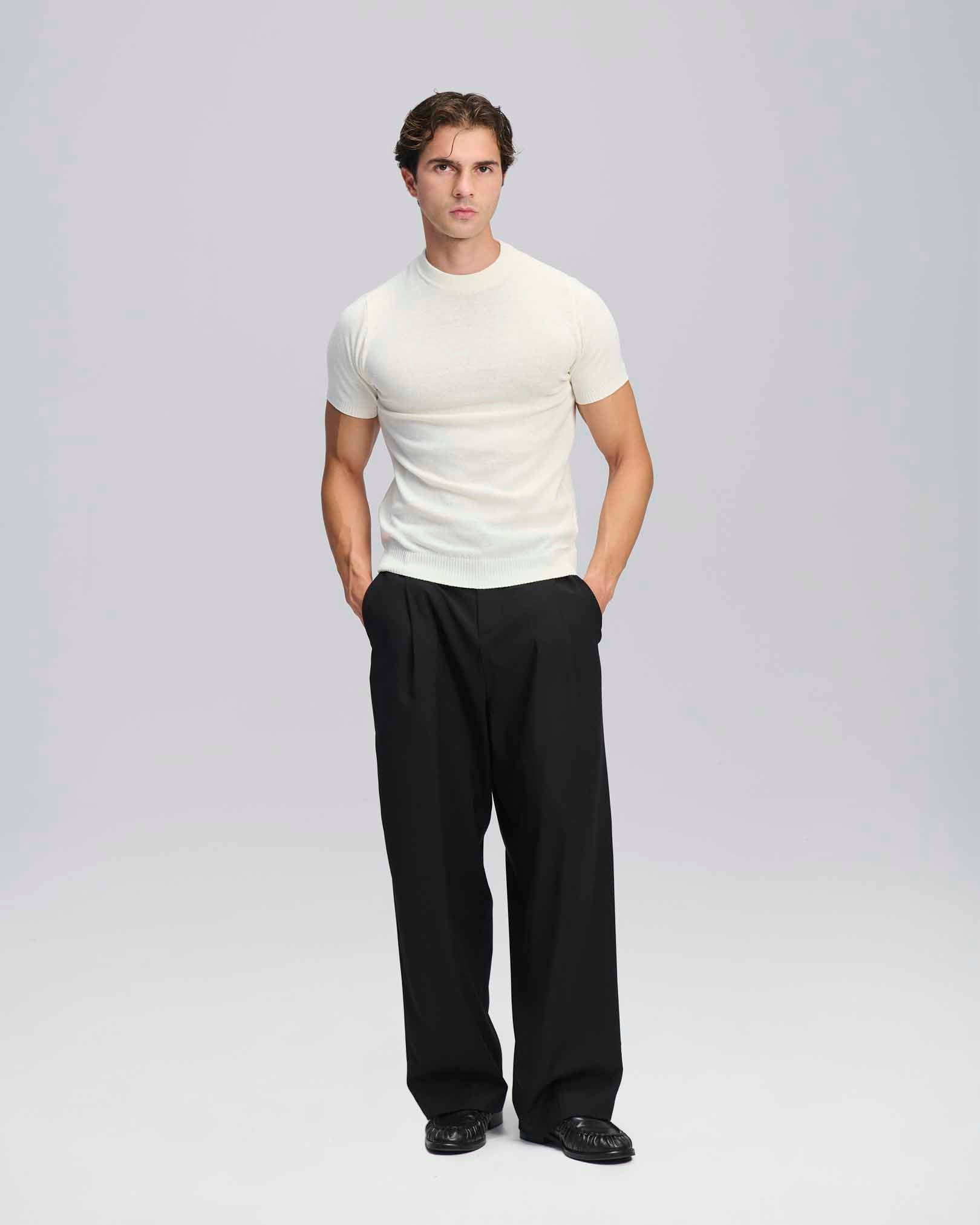 T-Shirt mezza manica in filo